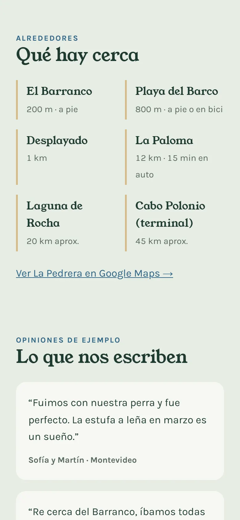 Qué hay cerca